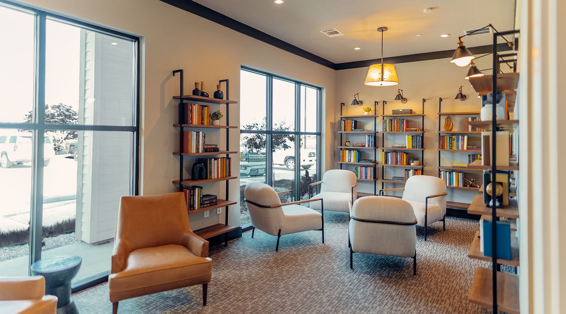 Library with Reading Nooks